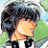 A 48x48 pixel buddy icon featuring a side-profile anime character with dark hair and orange skin, paired with text reading "Anime IM" on the right against a black background.