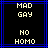 Two identical static display pixelated text on black backgrounds with blue borders, each containing four lines of text
