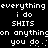 Pixelated white text on black background repeats phrases with varying punctuation and spacing across multiple lines.