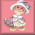 Pixelated pink square icon with a cartoon character holding flowers and the word 'Love' in white text.