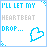 nine identical pixel-art icons featuring text and a heart symbol, with one empty