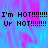Pixelated text on a blue and pink gradient background with a gray rectangle in the bottom right corner.