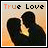 A 3x3 contact sheet of eight animated frames showing a couple's silhouette kissing with changing text colors and slight pose adjustments against an orange gradient background.