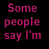 A static image with pink pixelated text on a black background reading "Some people say I'm so I just bend" and "Paranormal their spoons!" arranged in two columns.