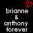 A black background displays two identical pixelated text arrangements with a red heart symbol above the left arrangement.