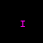 Pixelated text in bright pink on black background with gray rectangle, reading 'I Love Eric' across two lines.
