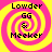 Four identical pixelated spiral icons with yellow and pink colors, each displaying text "Lowder GG & Meeker" in black.