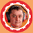 Three circular orange icons with red borders display a person wearing headphones, a stylized 'W' symbol, and a chocolate bar design.