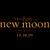 six showing characters from The Twilight Saga: New Moon with visible text 'new moon' on the left