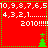 Red background with white countdown numbers, '2010!!!!!' text, and green pixelated trees in a
