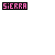 Pixel art animation of text and heart symbols in pink and black on white background, showing sequential changes to 'SIERRA LOVES PATRICK FOREVER' with heart additions.