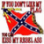 A pixelated contact sheet showing two frames of an animated icon featuring a Confederate flag with red text reading "Redneck Pride" on the right side.