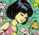 Animated sequence of a cartoon girl with dark hair in various poses and expressions against different backgrounds.