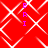 Red background with white geometric lines forming diamond shapes and vertical purple text "BRI" repeated four times.
