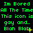 Green pixelated text on black background repeats phrases with yellow star-like symbols appearing and disappearing in sequence.