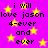 A static image with a bright purple background filled with yellow stars, displaying repeated text in black pixelated font.