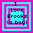Four square display identical text with varying pink border patterns on cyan backgrounds