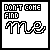 24 pixel-art icons displaying 'DON'T CONE FIND ME' text with a stylized 'me' graphic, showing color and animation variations across frames