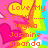 Pixelated icon with pink, yellow, and blue hearts over a rainbow gradient background; orange text reads "I Love My Sister" followed by names.