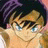 A 48x48 pixel buddy icon featuring a close-up of an anime-style character with blue eyes and purple hair on the left, paired with stylized text reading "Anime IM" above "COM" on a black background to the right.