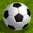 A soccer ball on grass with blue pixelated text describing soccer skills on a dark blue background.