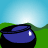 Animated sequence showing a dark blue pot with black rim on green grass under light blue sky, rainbow arcs forming and gold coins appearing in the pot.