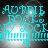 Cyan text reading "AUBRIE ROCKY SOCK" in stylized font over a dark background with light effects, displayed in a of four