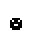 Two identical black pixelated faces with white eyes and mouth appear above a gray rectangle, while a smaller black shape sits atop the rectangle.