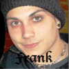 A static image of a person wearing a dark beanie, silver chain necklace, and dark hoodie with visible text "Frank" overlaid on the chest area.