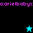 Pixelated icon with cyan and black star symbols on split background, repeated pink text at top and bottom edges.