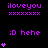 Pixel art animation featuring purple text and heart symbols on a black background with gray corner elements.