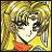 Pixelated anime-style character icon with yellow hair and red clothing on left, black background with white text "Anime IM" and signature on right.