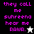 Pixelated text in bright pink reads "they call me suhreena hear me RAWR." with a white star icon on black background and a black star icon on white background.