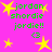 Bright pink background with yellow star shapes and green text reading "jordan shordie jordie!!" repeated in four quadrants, each followed by a small 'G' symbol.