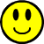 yellow smiley faces with black outlines on gray background, displaying multiple expressions including smiling and neutral