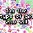 Pixelated text on a colorful, blurred background with black-outlined white letters.
