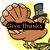Brown turkey with top hat and fan-shaped tail stands on grassy ground against yellow background, text changes across six