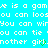 A static image with cyan background displaying repeated white text and green heart symbols, partially obscured by a gray rectangle.