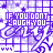 repeated purple and white patterned icons featuring stylized text "IF YOU GONT LAUGH YOU" with decorative swirls, stars, and a background