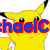 Animated sequence shows Pikachu with text changes over time, featuring a red 'loves' overlay on a black background.