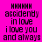 Static pixel art with black text on bright pink background, displaying repeated phrases in a