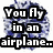 Two side-by-side pixelated text-based images with blue and white background patterns, each containing distinct phrases in bold black-outlined white lettering.