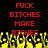 Red pixelated text on black background with yellow pixelated flames at bottom, repeated twice side-by-side.