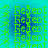 Green text reading 'Refect' repeats vertically in four on a blue-to-cyan gradient background with pixelated edges