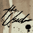 Pixelated black signature on beige and white background with scattered dark speckles.