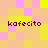 Pixelated of pastel pink, yellow, and orange squares with four instances of the text 'kafecito' in dark purple lowercase letters