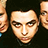 Pixelated image of three people on left, red background with cyan text 'look it my site AdamD60' on right.