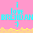 Pixelated pink background with cyan text 'i love BRENDAN' and yellow smiley face, repeated across two with partial cropping in lower frame