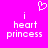 Pixelated text and heart symbol on bright pink background with white lettering.