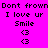 Pixelated text and symbols on a bright pink background with repeated phrases and heart emoticons.
